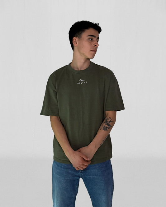 Ultra Heavy Box Tee - Olive